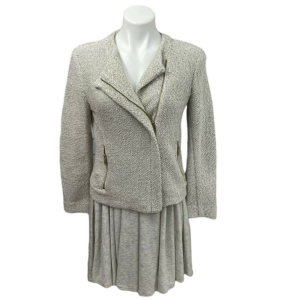 Ann Taylor Blazer Womens Small Lot Gray Athleisure Dress Work Preppy Basic